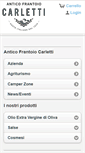 Mobile Screenshot of frantoiocarletti.it