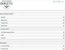 Tablet Screenshot of frantoiocarletti.it